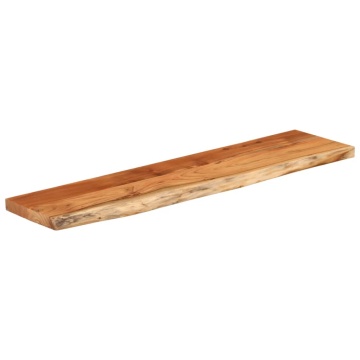 Raft perete 80x20x2,5 cm dreptunghiular lemn acacia margine vie - Img 3