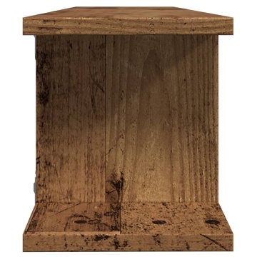 Rafturi de perete 2 buc. lemn vechi 75x18x20 cm, lemn prelucrat - Img 5