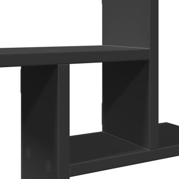 Rafturi de perete, 2 buc., negru, 50x12x50 cm, lemn prelucrat - Img 7
