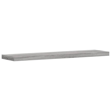 Rafturi de perete, 4 buc., gri sonoma, 40x10x1,5 cm, lemn - Img 4
