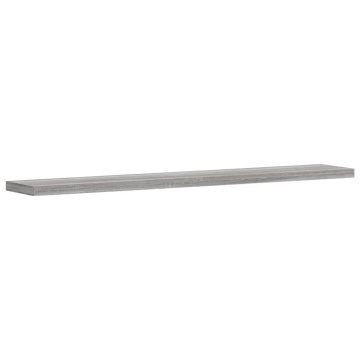 Rafturi de perete, 4 buc., gri sonoma, 60x10x1,5 cm, lemn - Img 4