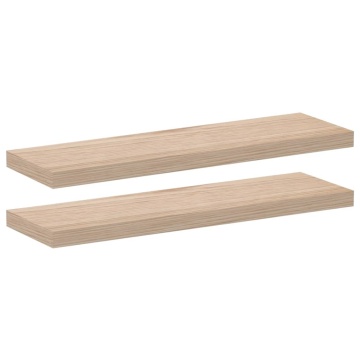 Rafturi plutitoare, 2 buc., 80x23,5x4 cm, lemn prelucrat - Img 2