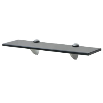 Rafturi suspendate, 2 buc., 40 x 20 cm, sticlă, 8 mm - Img 2