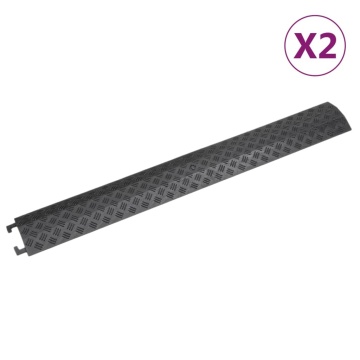 Rampe de protecție pentru cablu, 2 buc., negru, 98,5 cm - Img 1