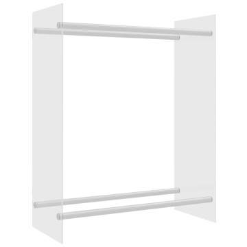 Rastel lemne de foc transparent 80x35x100 cm sticlă securizată - Img 2