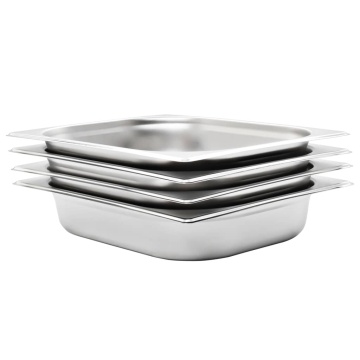 Recipiente Gastronorm 4 buc. GN 1/2 65 mm oțel inoxidabil - Img 1