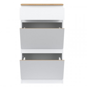REMI Dulap pantofi 1S2P WHITE/OAK EVOKE - Img 2