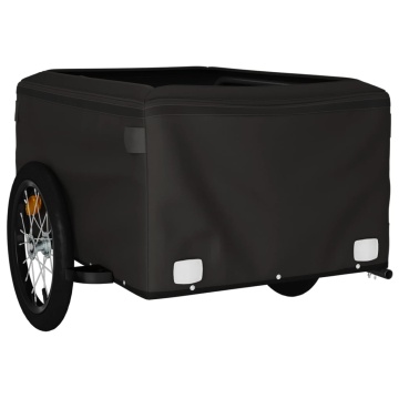 Remorcă pentru biciclete, negru și roșu, 45 kg, fier - Img 7