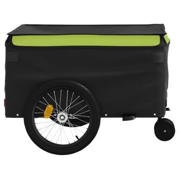 Remorcă pentru biciclete, negru și verde, 45 kg, fier - Img 6