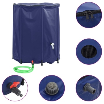 Rezervor de apă cu robinet, pliabil, 1250 L, PVC - Img 2