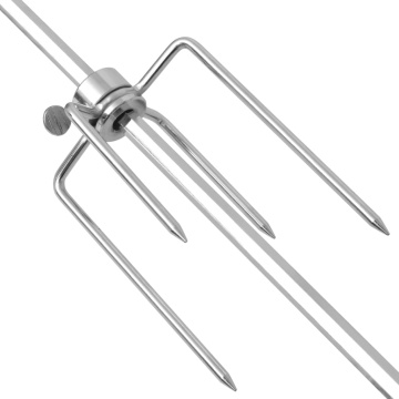 Rotisor cu motor profesional pentru grătar, oțel, 1200 mm - Img 5