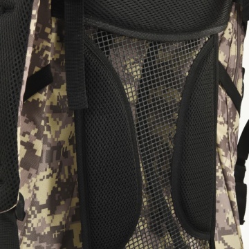 Rucsac de drumeție, camuflaj maro camel, 100 L, țesătură oxford - Img 4