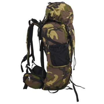 Rucsac de drumeție, verde camuflaj, 100 L, țesătură oxford - Img 2