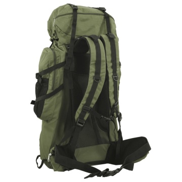Rucsac de drumeție, verde kaki, 80 L, țesătură oxford - Img 3