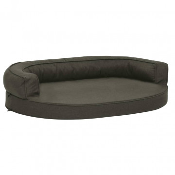 Saltea ergonomică pat de câini, gri închis, 75x53 cm, aspect in - Img 2