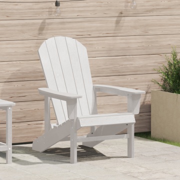 Scaun Adirondack Alb 74x82x91 cm HDPE - Img 1