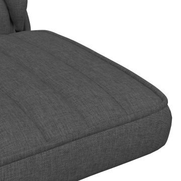 Scaun de birou pivotant, gri închis, material textil - Img 7