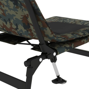 Scaun de pescuit cu picioare reglabile pliabil camuflaj - Img 7