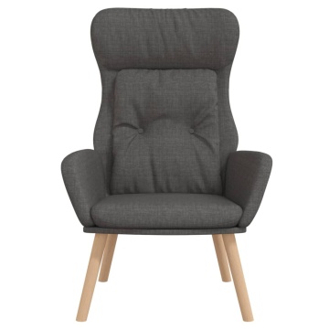 Scaun de relaxare, gri închis, material textil - Img 3