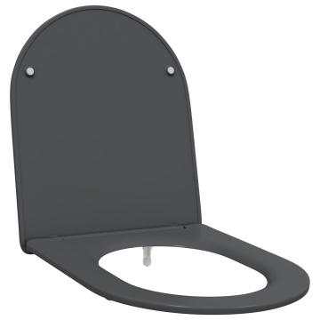 Scaun de toaletă cu eliberare rapidă, închidere lentă, din Duroplast, antracit - Img 2
