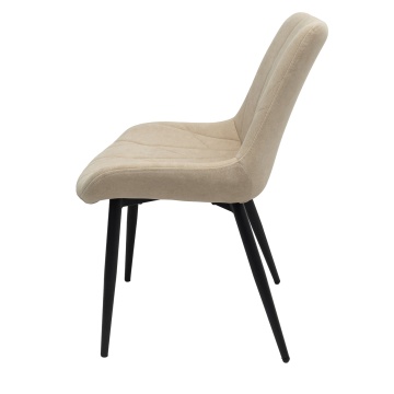 Scaun ML-1, tapitat stofa, crem - Img 3