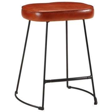 Scaune de bar, 2 buc., maro închis, 40x29,5x53 cm - Img 2