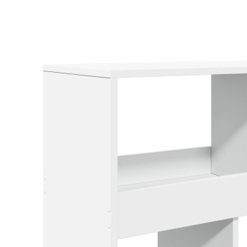 Separator de cameră, alb, 100x33x125,5 cm, lemn prelucrat - Img 6