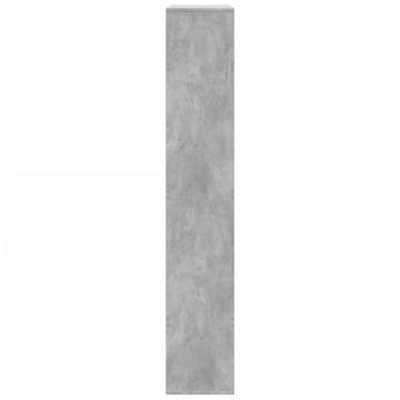 Separator de cameră, gri beton, 100x33x187,5 cm, lemn prelucrat - Img 8