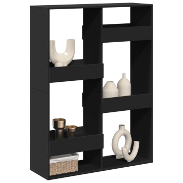 Separator de cameră, negru, 100x33x135 cm, lemn prelucrat - Img 3