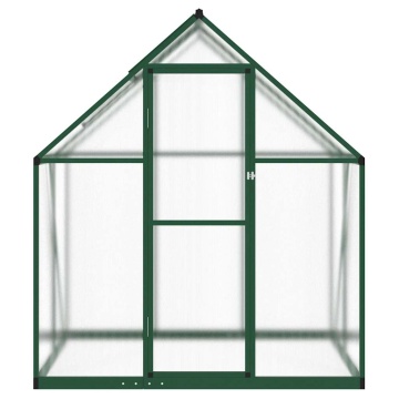 Sere cu cadru de bază, verde, 169x114x195 cm, aluminiu - Img 3