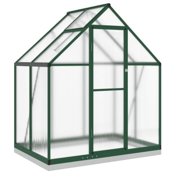 Sere cu cadru de bază, verde, 169x114x202 cm, aluminiu - Img 2