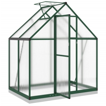Sere cu cadru de bază, verde, 169x114x202 cm, aluminiu - Img 5