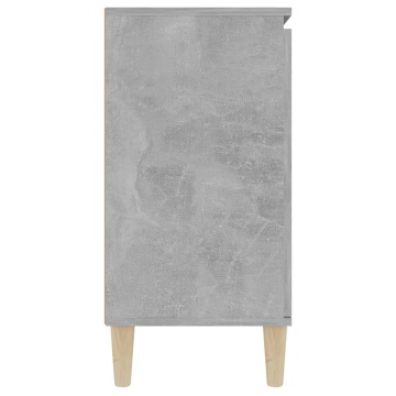 Servantă, gri beton, 101x35x70 cm, lemn prelucrat - Img 5