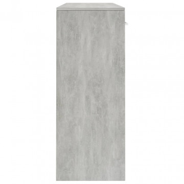 Servantă, gri beton, 110x30x75 cm, PAL - Img 6