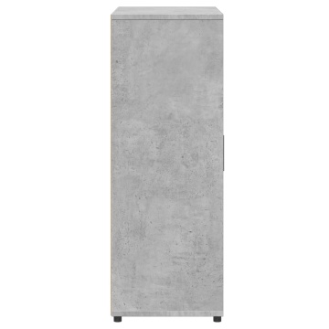 Servantă, gri beton, 60x31x84 cm, lemn compozit - Img 5