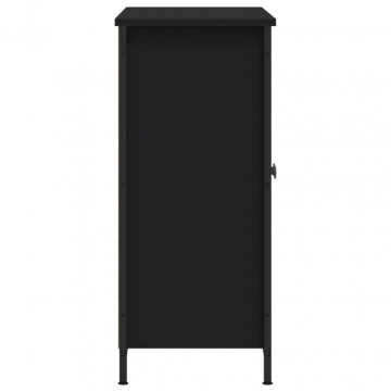 Servantă, negru, 100x33x75 cm, lemn prelucrat - Img 6