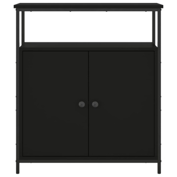 Servantă, negru, 70x30x80 cm, lemn prelucrat - Img 5