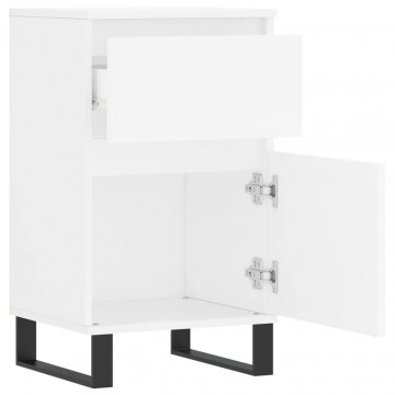 Servante, 2 buc., alb, 40x35x70 cm, lemn prelucrat - Img 6