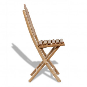 Set 2 scaune pliabile din lemn de bambbus - Img 3