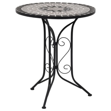 Set bistro mozaic, 3 piese, gri, placă ceramică - Img 2