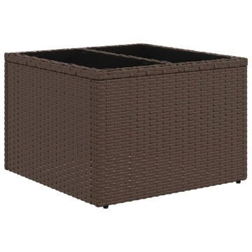 Set canapele de grădină cu perne, 5 piese, maro, poliratan - Img 6