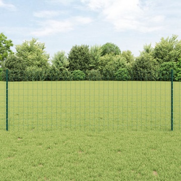 Set de gard Set de 2 Verde Oțel 25 x 0.8 m Durabil - Img 1
