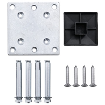 Set de panouri de gard, negru, 175x105 cm, WPC - Img 6