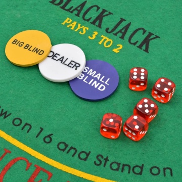 Set de poker/blackjack cu 600 de jetoane cu laser din aluminiu - Img 4