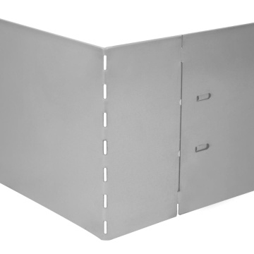Set gard gazon plăci flexibile 5 buc. 100x14 cm oțel zincat - Img 12