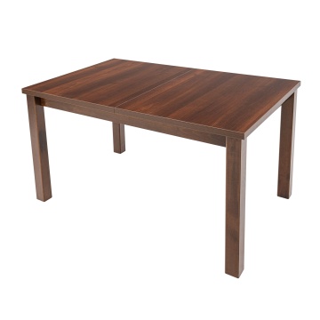 Set masa extensibila 120x150cm cu 4 scaune tapitate, mb-13 max5 si s-37 boss7 o2, nuc, lemn masiv, stofa - Img 4