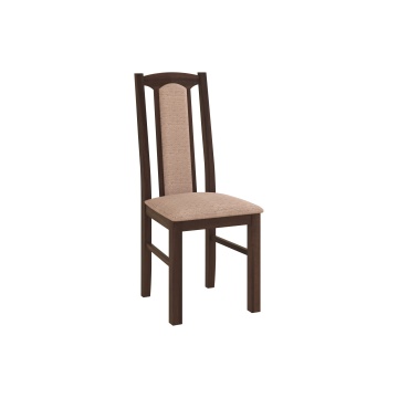 Set masa extensibila 120x150cm cu 6 scaune tapitate, mb-13 max5 si s-37 boss7 o15, nuc, lemn masiv de fag, stofa - Img 3