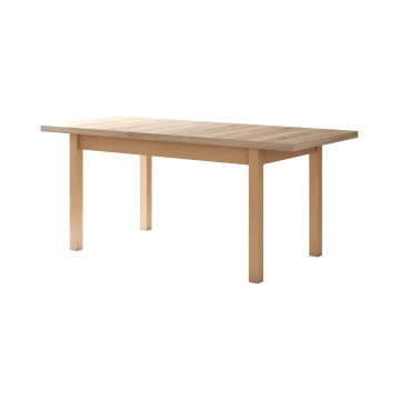 Set masa extensibila 140-180x80 cm cu 4 scaune tapitate, mb-21 modena1 si s-37 boss7 s6, sonoma, lemn masiv de fag, stofa - Img 7