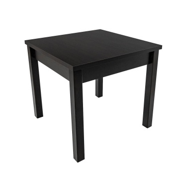 Set masa fixa 80 cm cu 4 scaune tapitate, mb-13 max9 si s-38 boss4 w2, wenge, lemn masiv de fag, stofa - Img 5