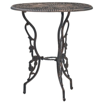 Set mobilier bistro, 3 piese, aluminiu turnat - Img 3